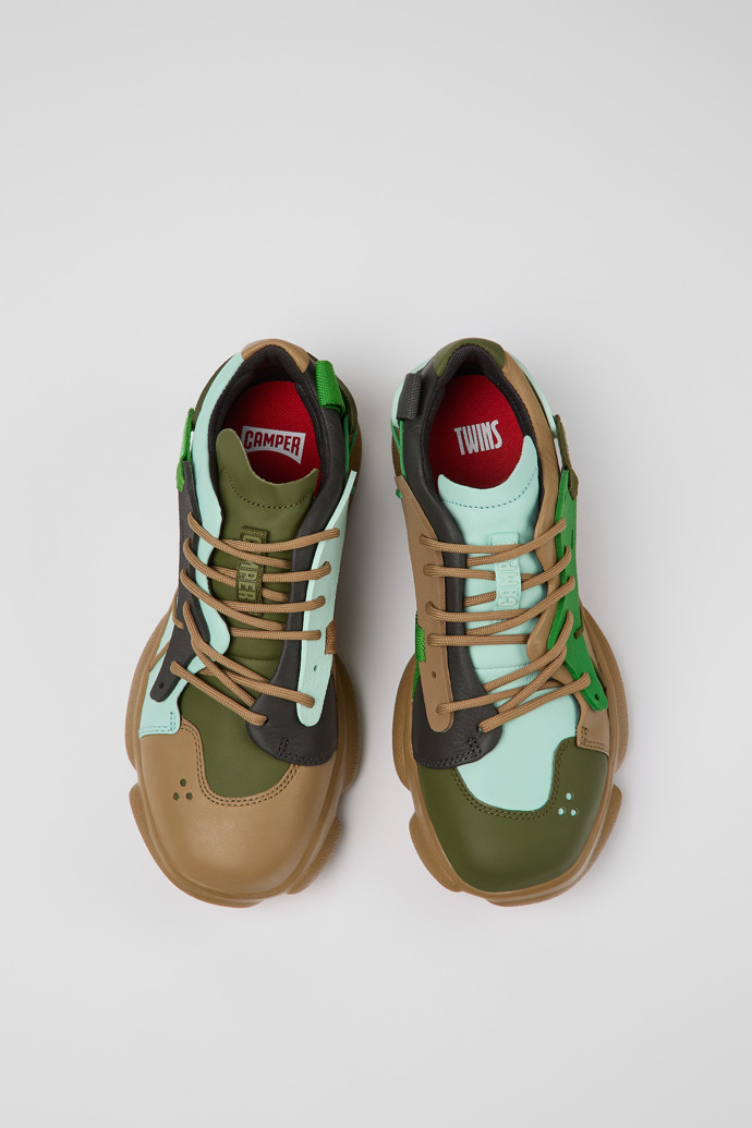 Camper Twins - Mehrfarbige Damensneaker aus Leder/Textil