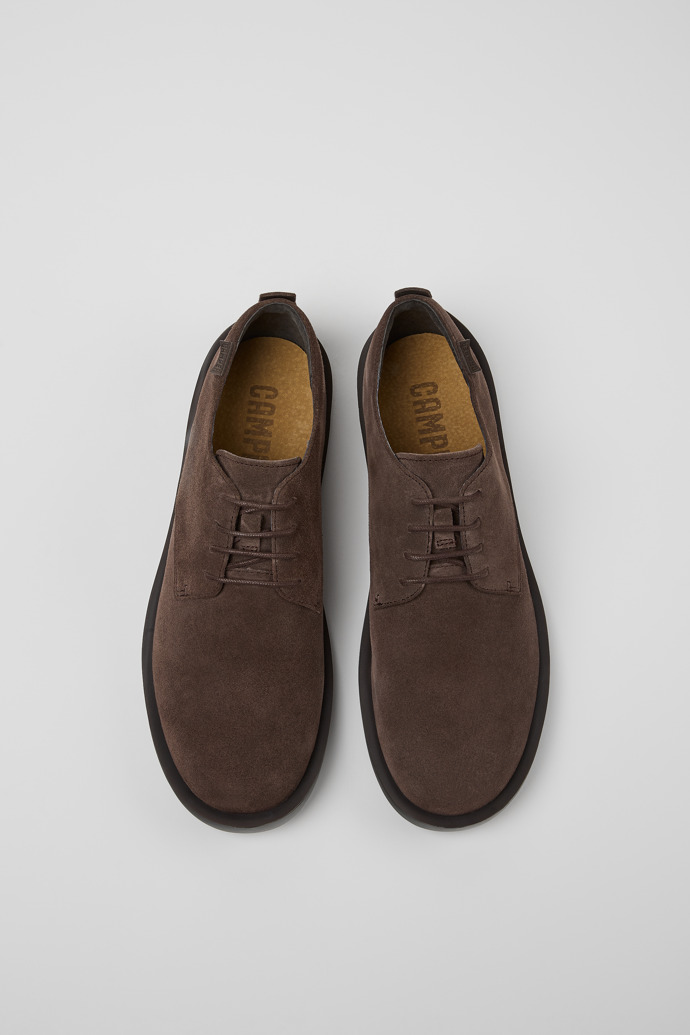 Camper Wagon - Brauner Herrenschuh aus Nubukleder.