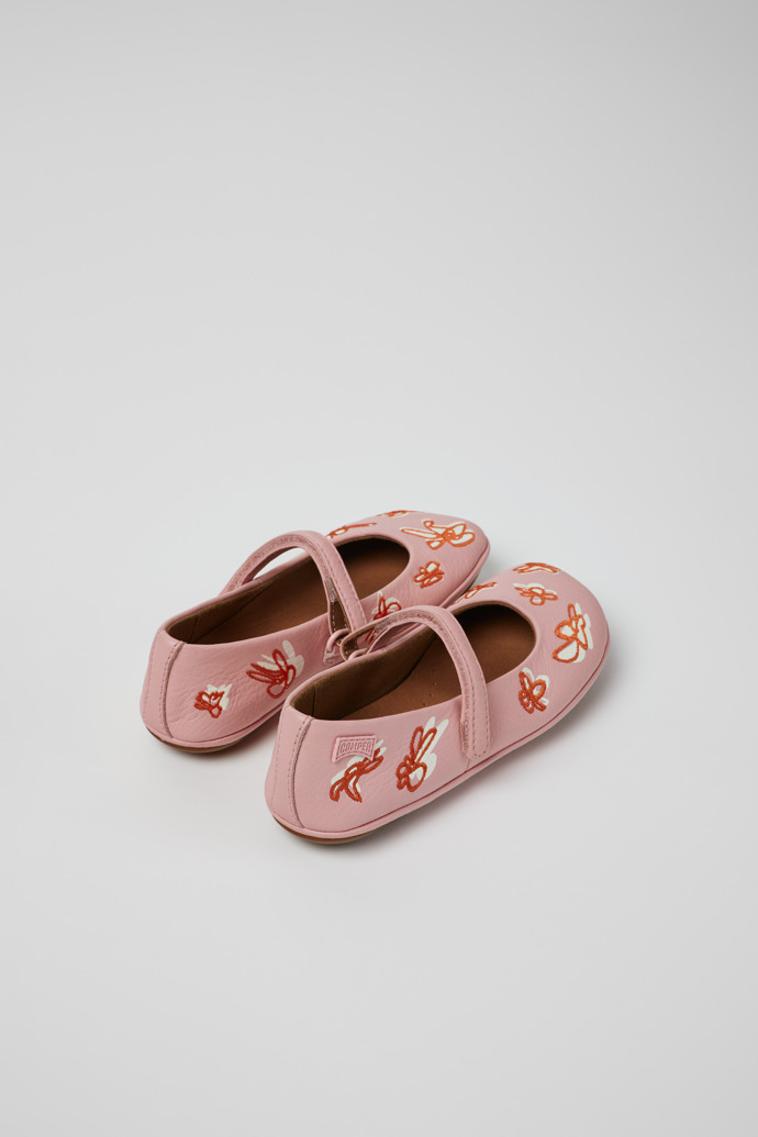 Camper Twins - Mehrfarbige Lederballerina für Kinder.