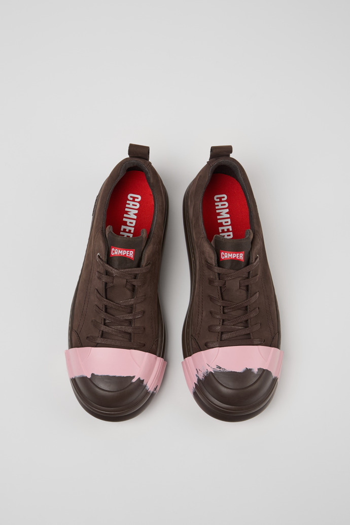 Camper Junction Runner - Braune Damensneaker aus Nubukleder.