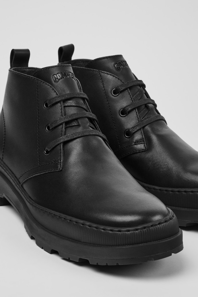 Camper Brutus Trek MICHELIN - Schwarze Herrenstiefelette aus Leder
