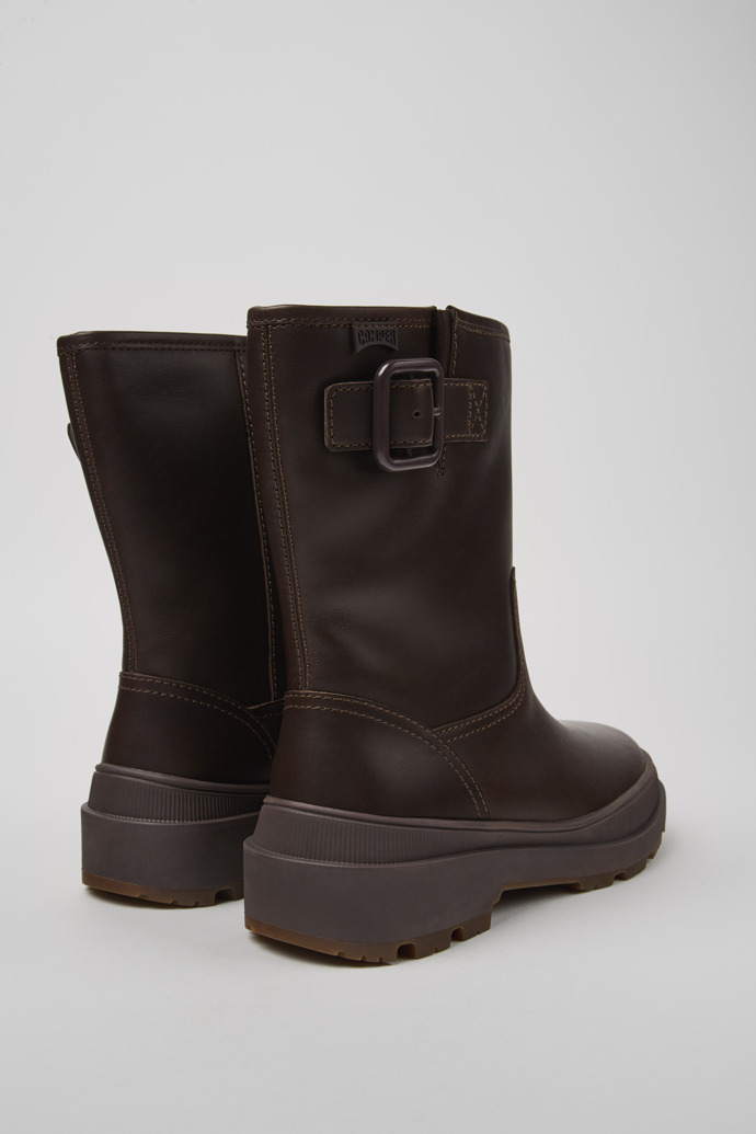 Camper Brutus Trek MICHELIN - Brauner Damenstiefel aus Nubukleder