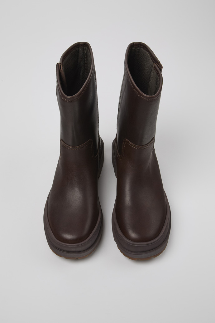 Camper Brutus Trek MICHELIN - Brauner Damenstiefel aus Nubukleder
