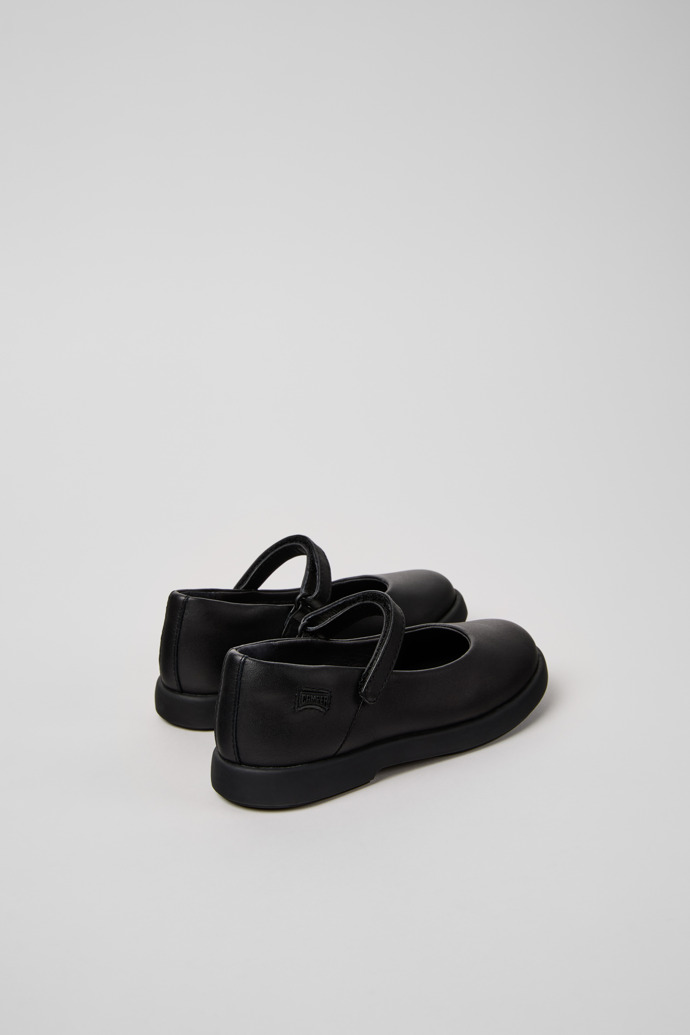 Camper Duet - Schwarzer Kinderballerina aus Leder.