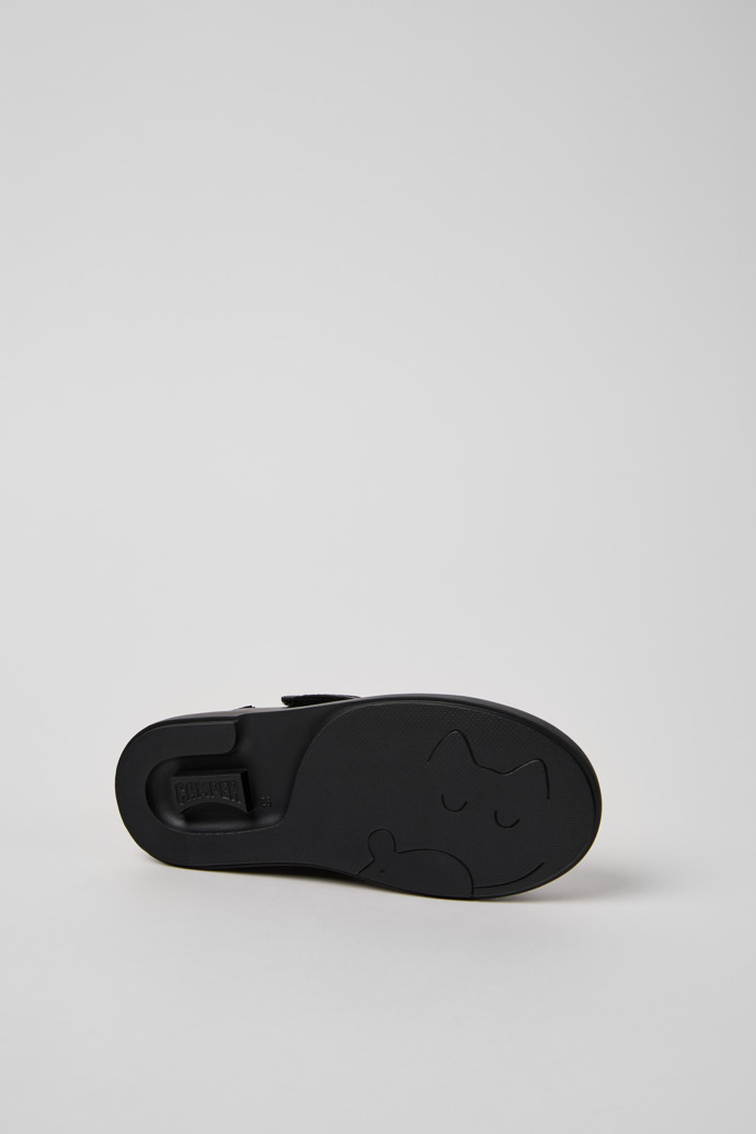 Camper Duet - Schwarzer Kinderballerina aus Leder.