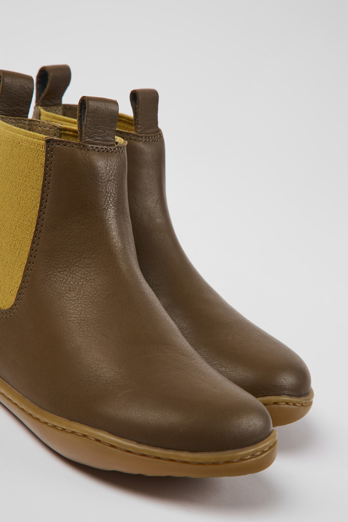 Camper Peu - Braune Kinderstiefelette aus Leder