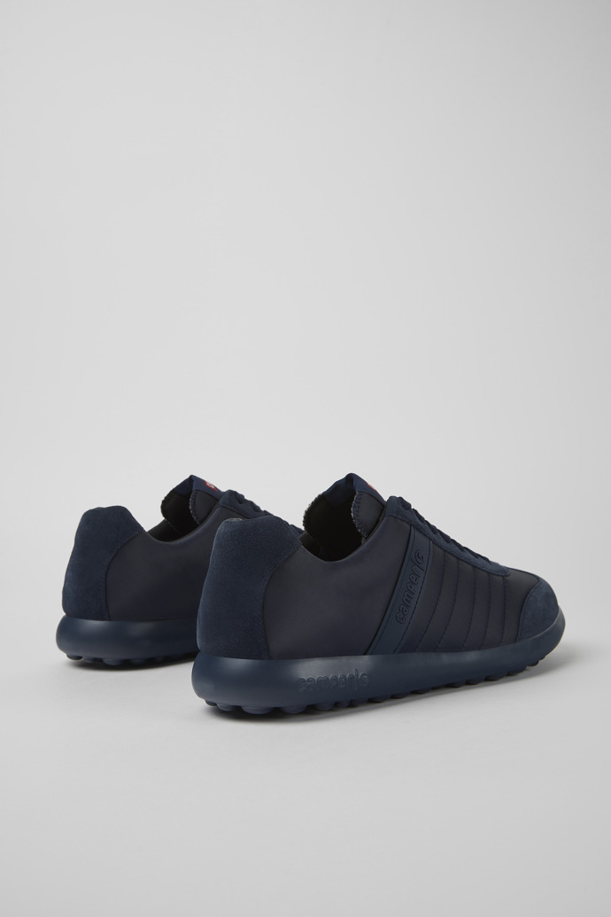 Camper Pelotas XLF - Blauer Herrensneaker aus Textil und Nubukleder.