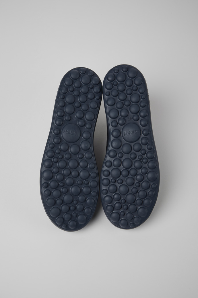 Camper Pelotas XLF - Blauer Herrensneaker aus Textil und Nubukleder.
