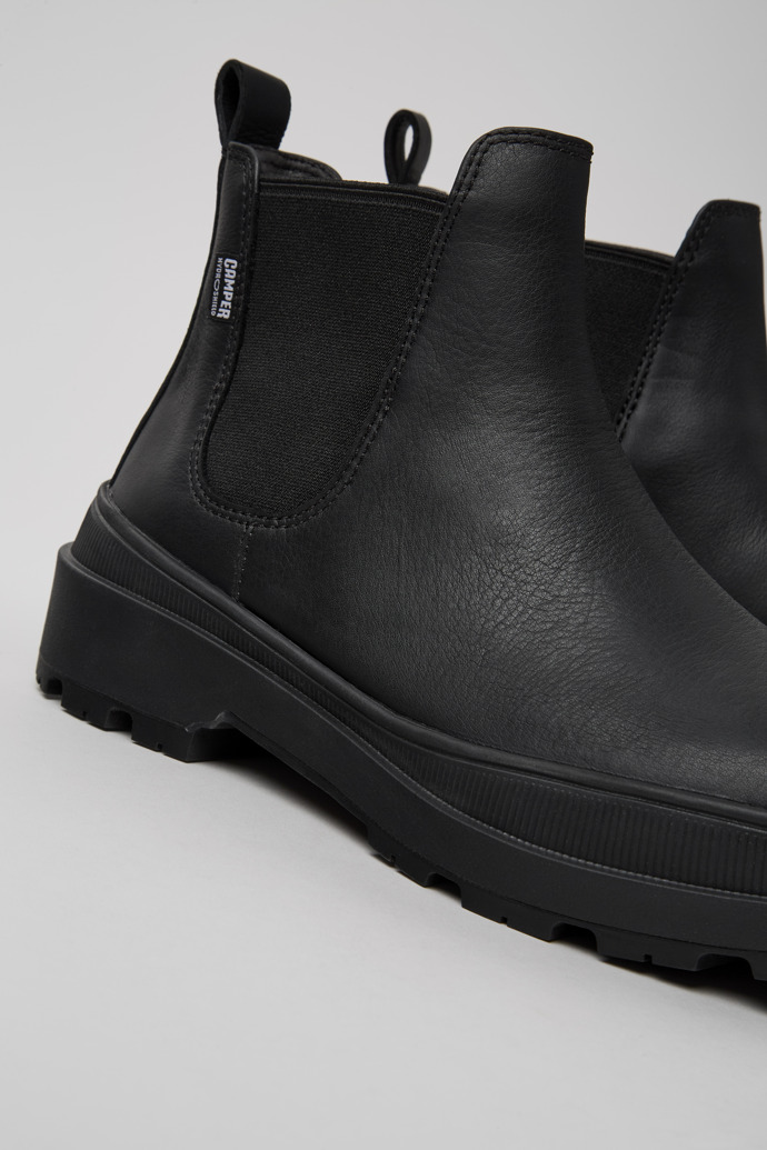 Camper Brutus Trek HYDROSHIELD® MICHELIN - Schwarze Damenstiefelette aus Leder