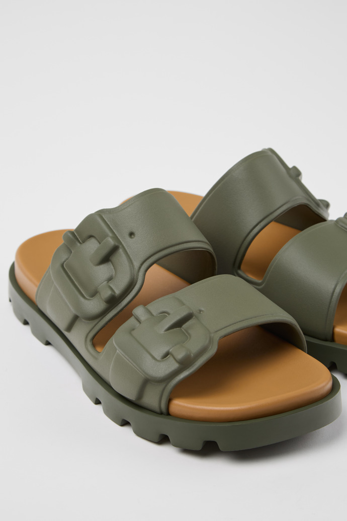 Camper Brutus Sandal - Grüne Herrensandalen aus Synthetik.