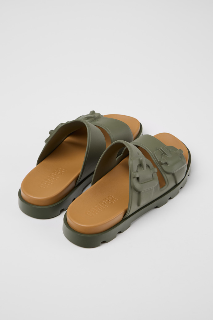 Camper Brutus Sandal - Grüne Herrensandalen aus Synthetik.