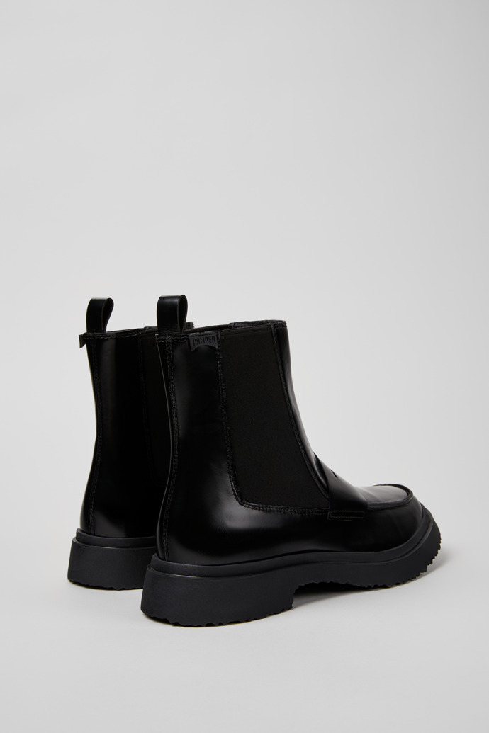 Camper Walden - Schwarzer Herrenhalbstiefel aus Leder.