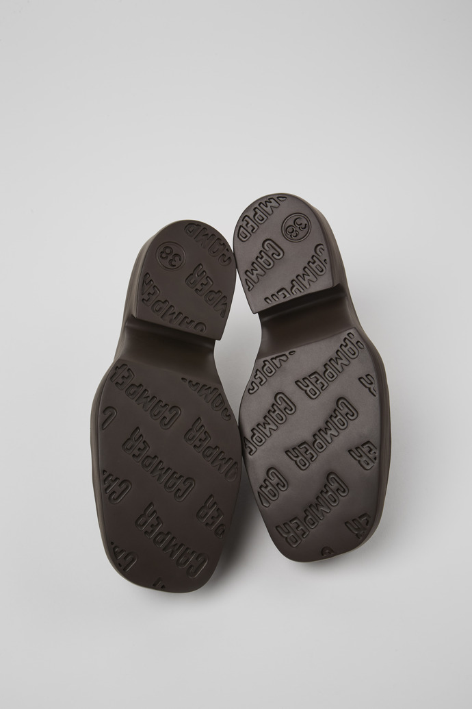 Camper Billie - Braune Lederclogs für Damen