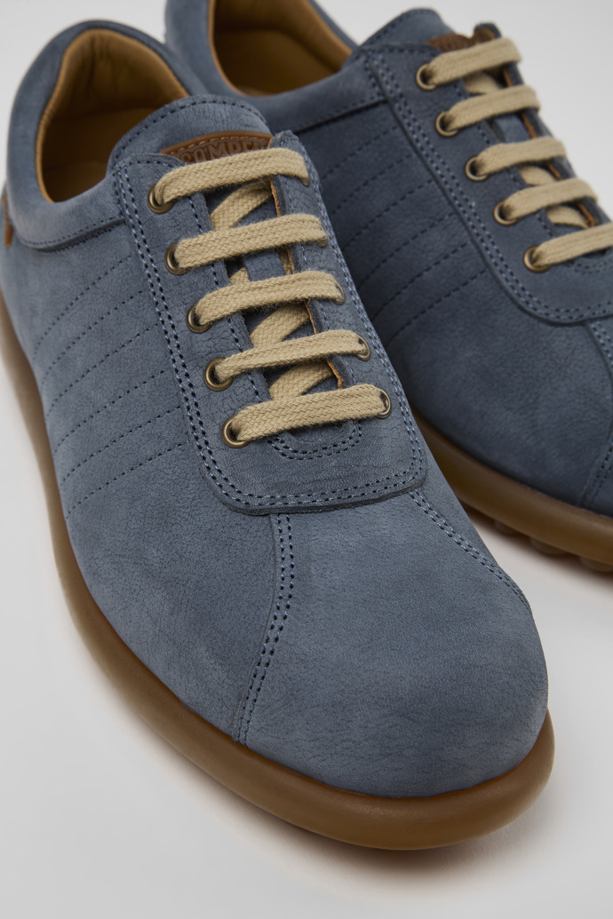 Camper Pelotas - Blauer Damenschuh aus Nubukleder