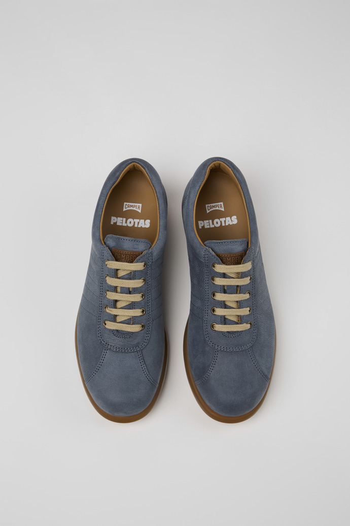 Camper Pelotas - Blauer Damenschuh aus Nubukleder