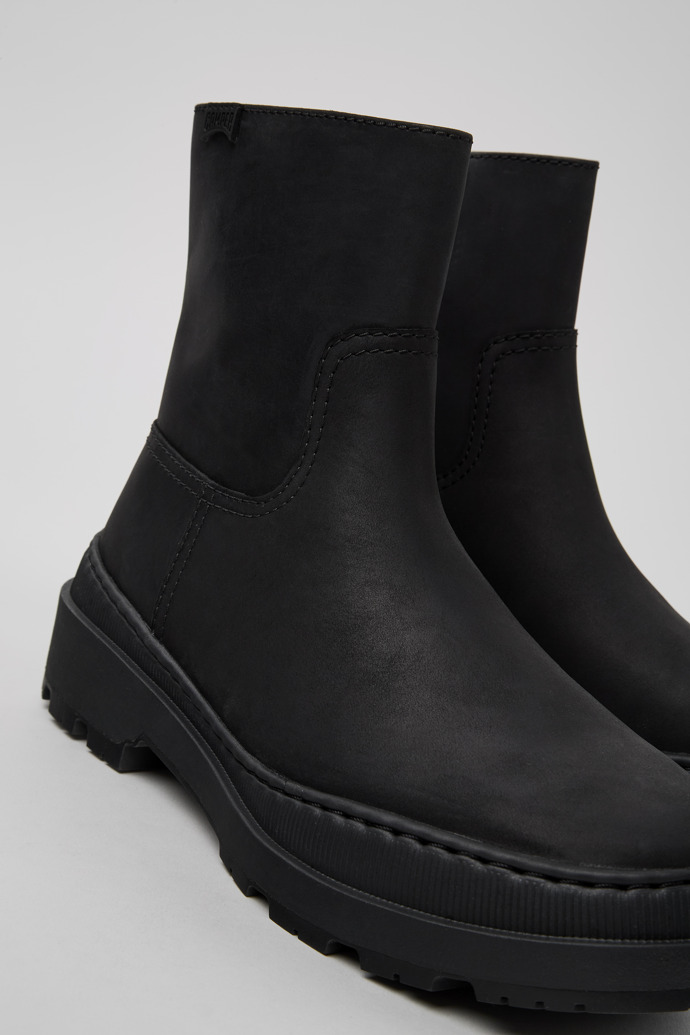 Camper Brutus Trek MICHELIN - Schwarzer Damenstiefel aus Nubukleder