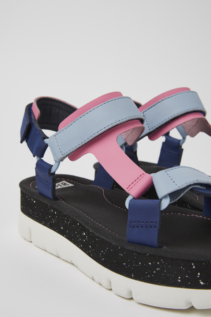 Camper Oruga Up - Bunte Damensandale aus Leder