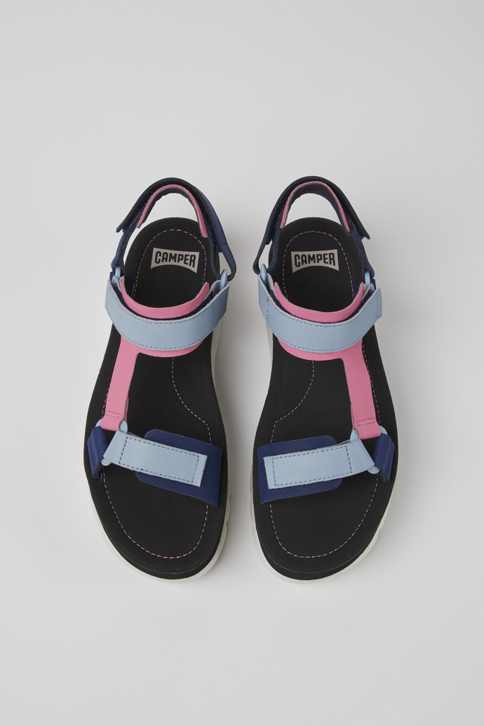 Camper Oruga Up - Bunte Damensandale aus Leder