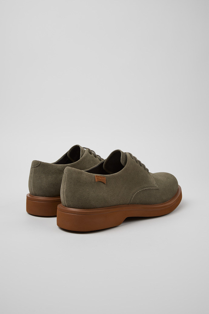 Camper Norman - Grüner Herrenschuh aus Nubukleder.