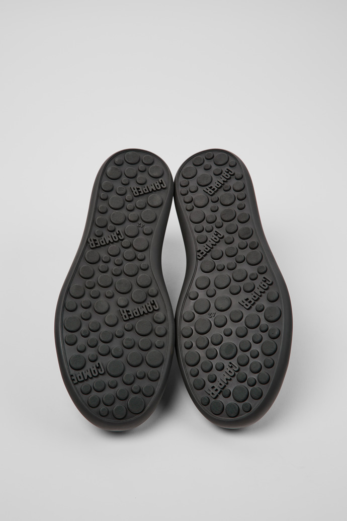 Camper Pelotas Soller - Grauer Herrensneaker aus Nubukleder und Leder.