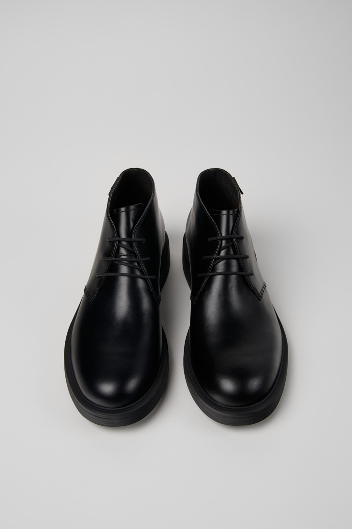 Camper Dean - Schwarze Herrenstiefelette aus Leder.