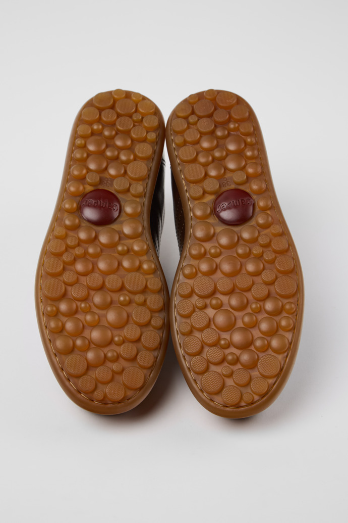 Camper Pelotas - Brauner Frauenschuh aus Leder.