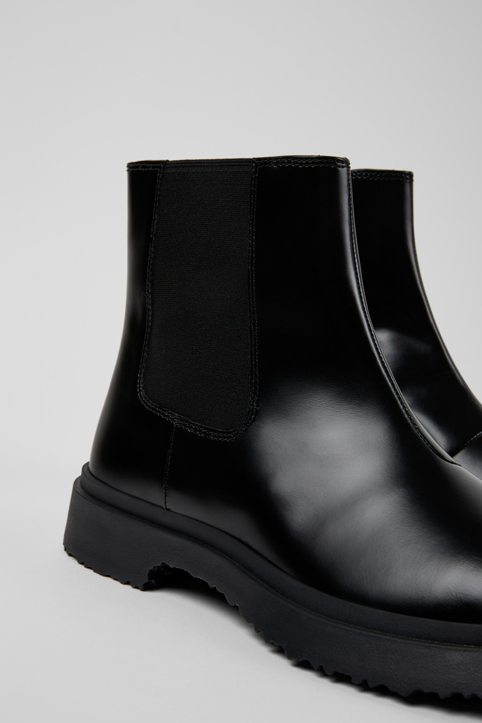 Camper Walden - Schwarze Herrenstiefelette aus Leder