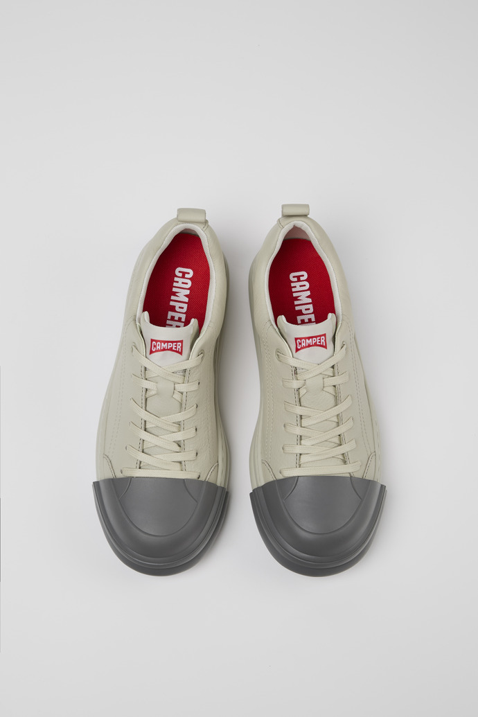 Camper Junction Runner - Grauer Damensneaker aus Leder