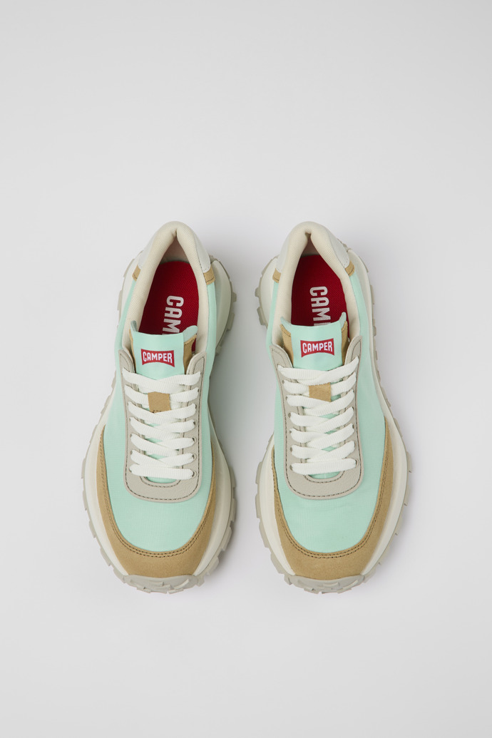 Camper Drift Trail VIBRAM - Blauer Damensneaker aus Textil/Nubukleder