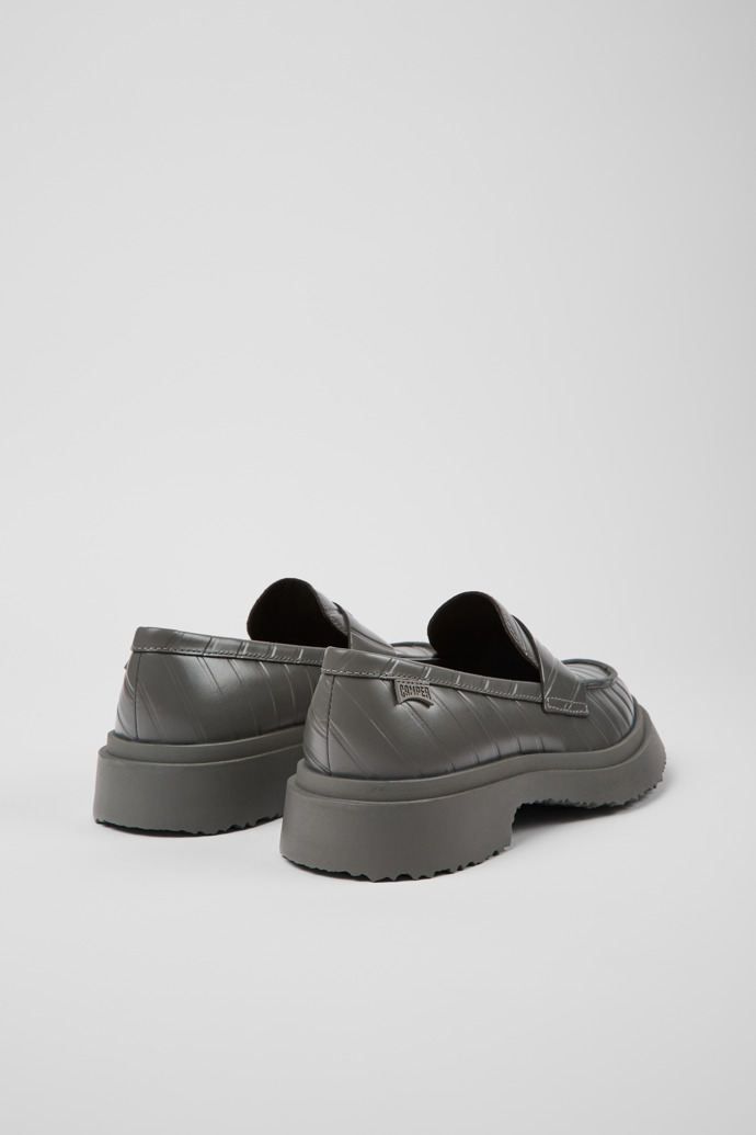 Camper Twins - Grauer Damenloafer aus Leder