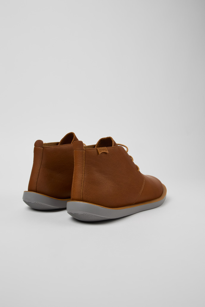 Camper Wagon - Braune Lederstiefelette für Herren.