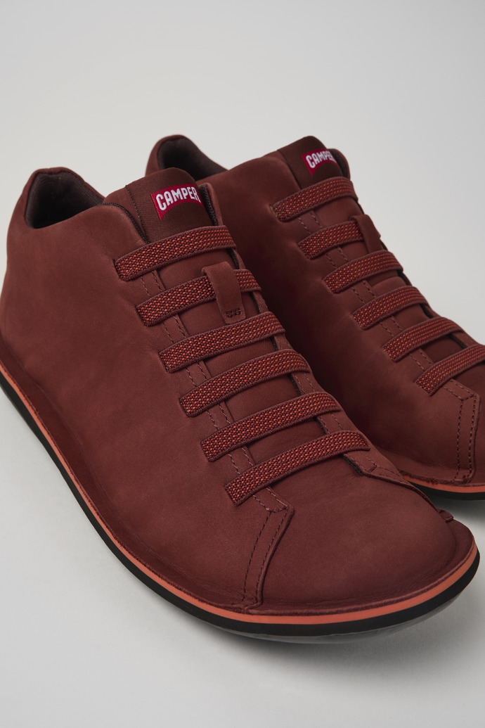 Camper Beetle - Rote Sneaker aus Nubukleder