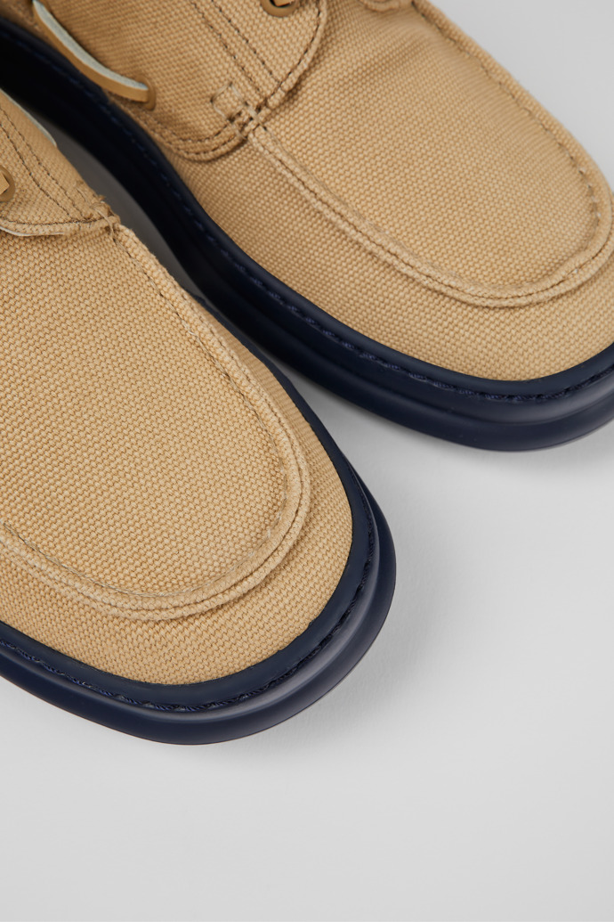 Camper Runner - Beiger Bootsschuh aus Textil für Herren