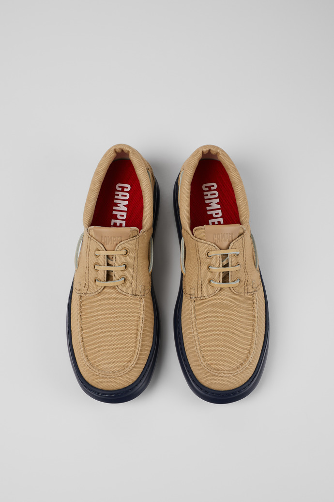 Camper Runner - Beiger Bootsschuh aus Textil für Herren