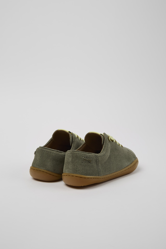 Camper Peu - Grüner Kinderschuh aus Nubukleder.