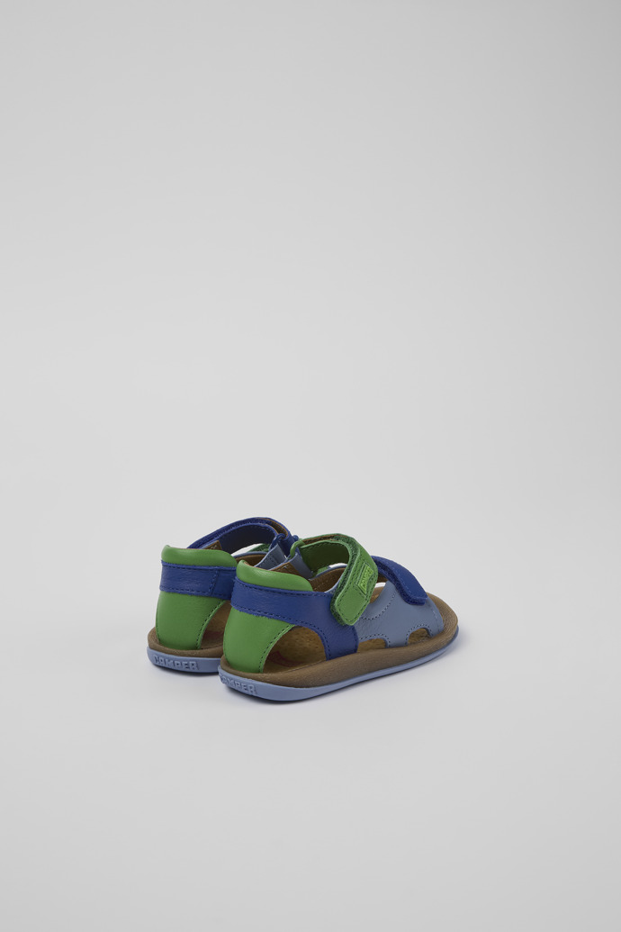 Camper Twins - Mehrfarbige Ledersandalen mit Doppelriemen