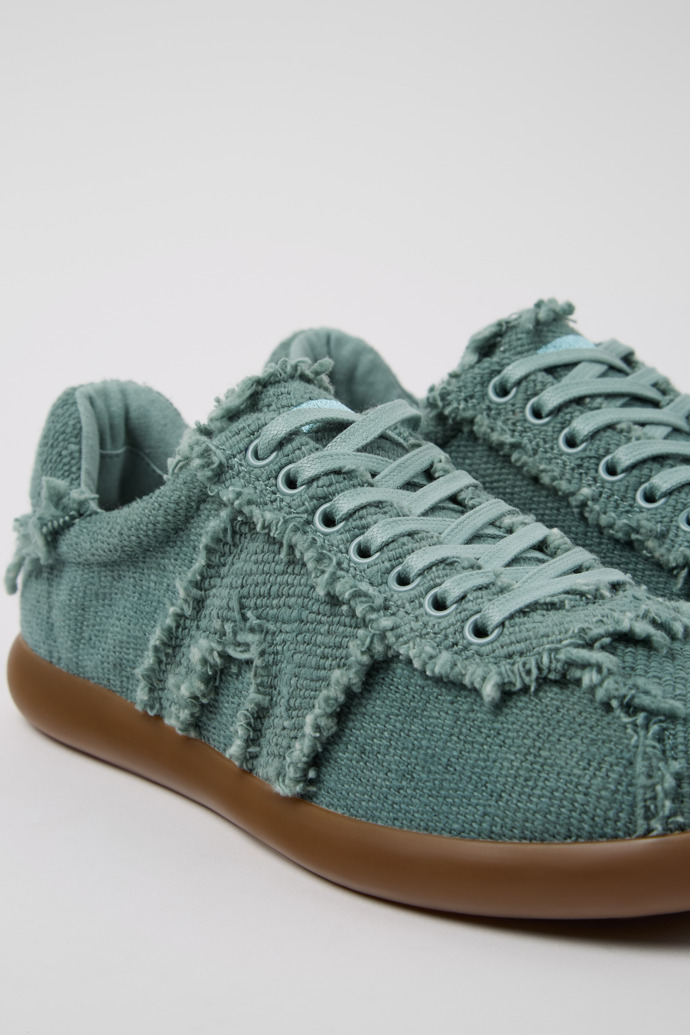 Camper Pelotas Soller - Grüner Herrensneaker aus Bio-Baumwolle.