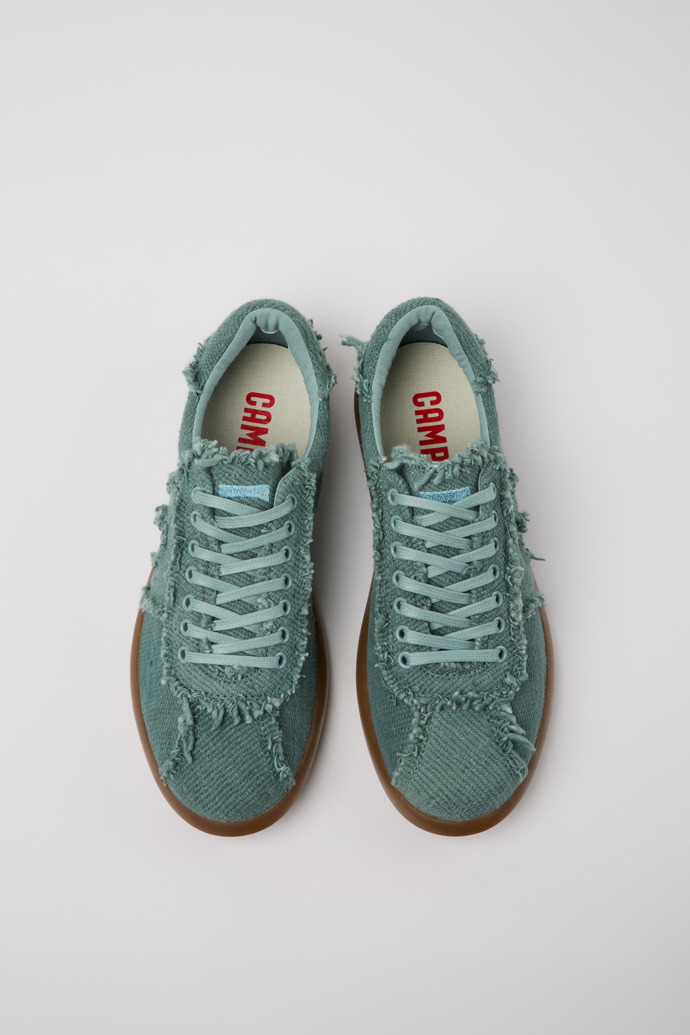 Camper Pelotas Soller - Grüner Herrensneaker aus Bio-Baumwolle.