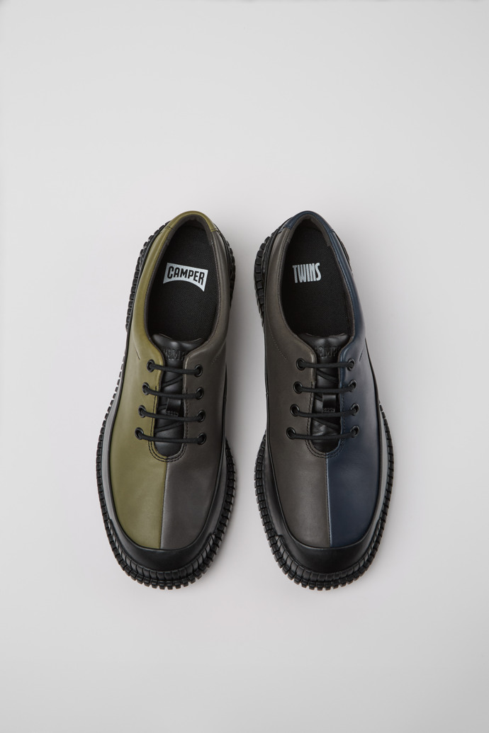 Camper Twins - Mehrfarbige Lederschuhe für Herren.