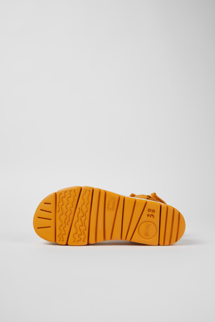 Camper Oruga Up - Orange Damensandalen aus Textil