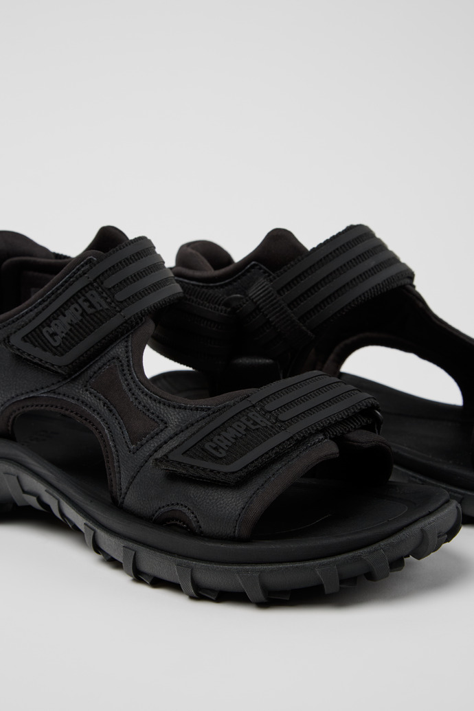 Camper Drift Trail Sandal - Schwarze Ledersandale für Damen.