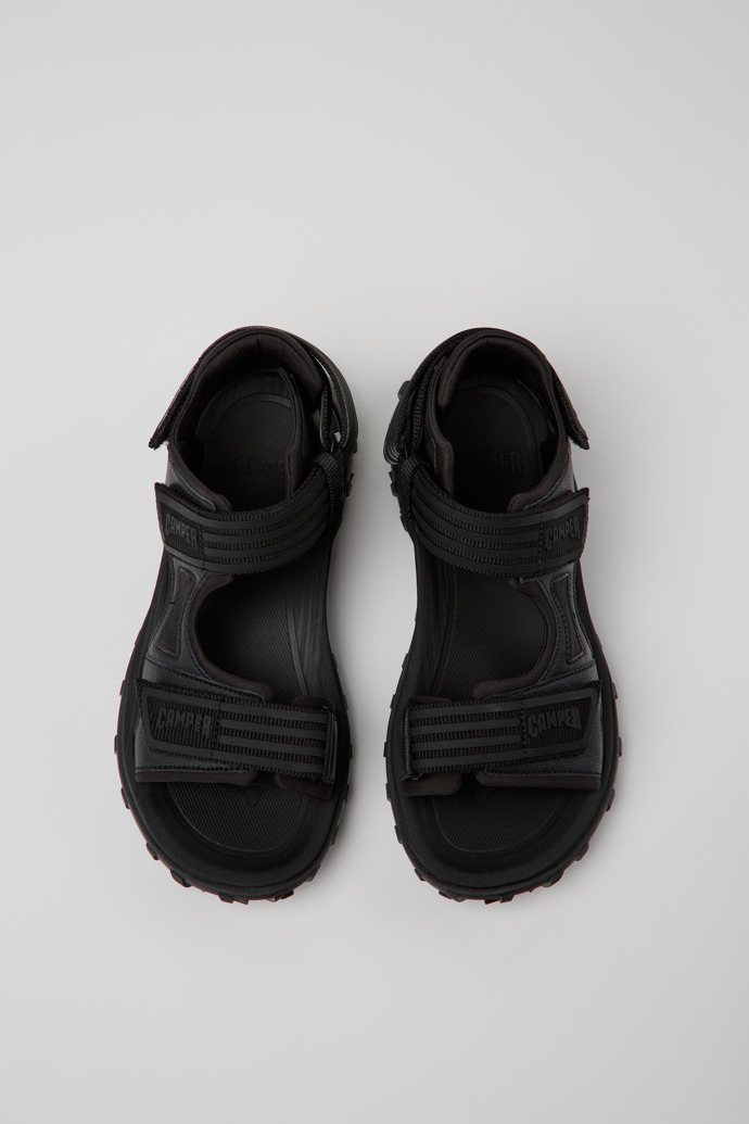 Camper Drift Trail Sandal - Schwarze Ledersandale für Damen.