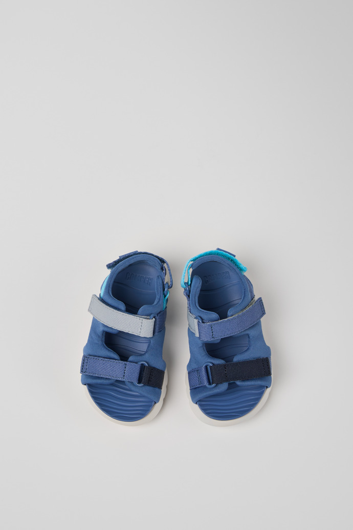 Camper Twins - Mehrfarbige Kindersandalen aus Textil.