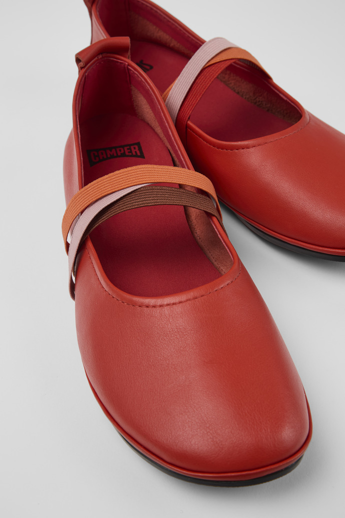 Camper Twins - Rote Lederballerinas für Damen