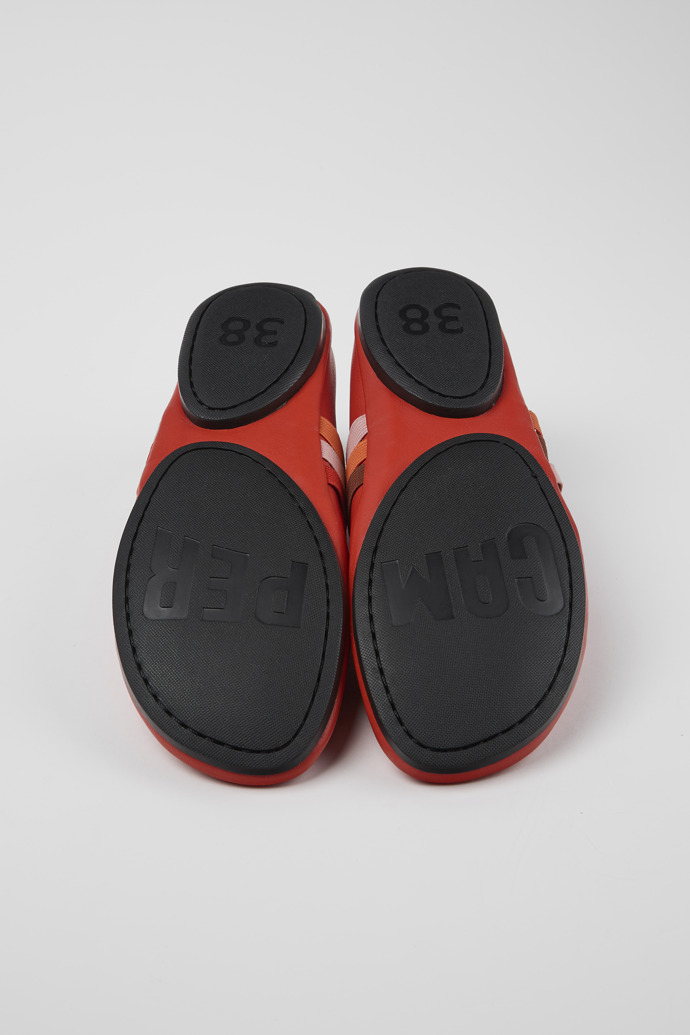 Camper Twins - Rote Lederballerinas für Damen