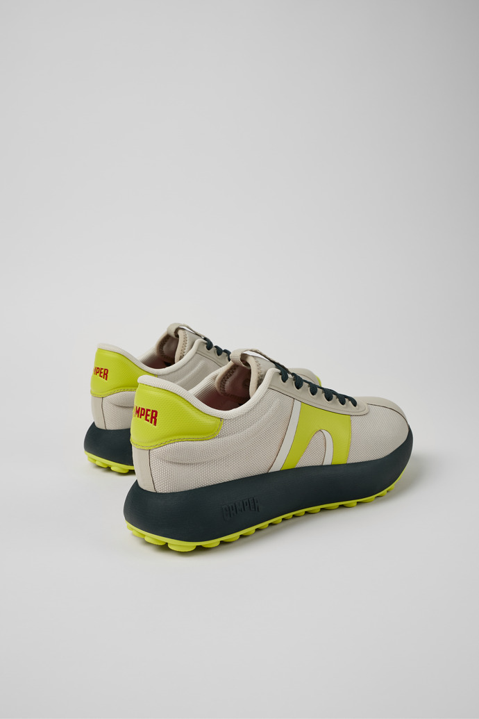 Camper Pelotas Athens - Grau-gelber Damensneaker aus Textil
