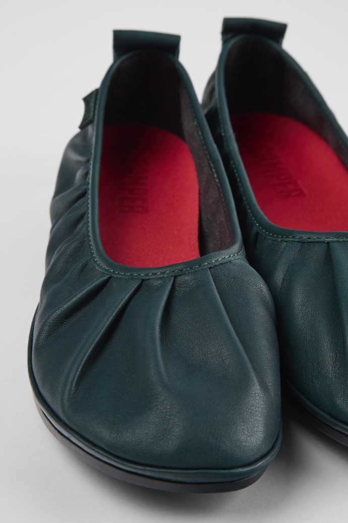 Camper Right - Grüne Damenballerinas aus Leder