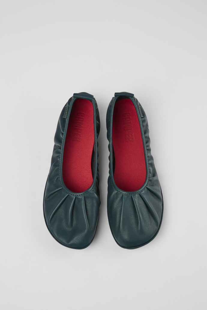 Camper Right - Grüne Damenballerinas aus Leder