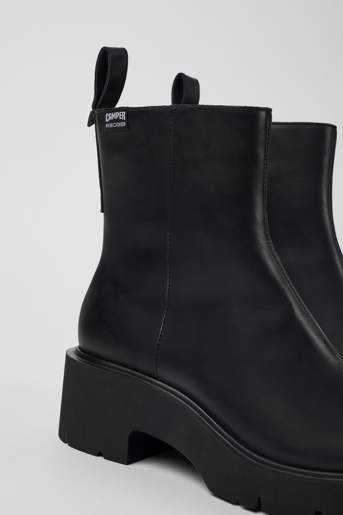 Camper Milah - Schwarzer Damenstiefel aus Leder