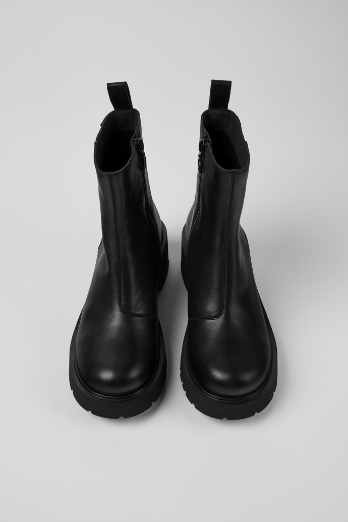 Camper Milah - Schwarzer Damenstiefel aus Leder